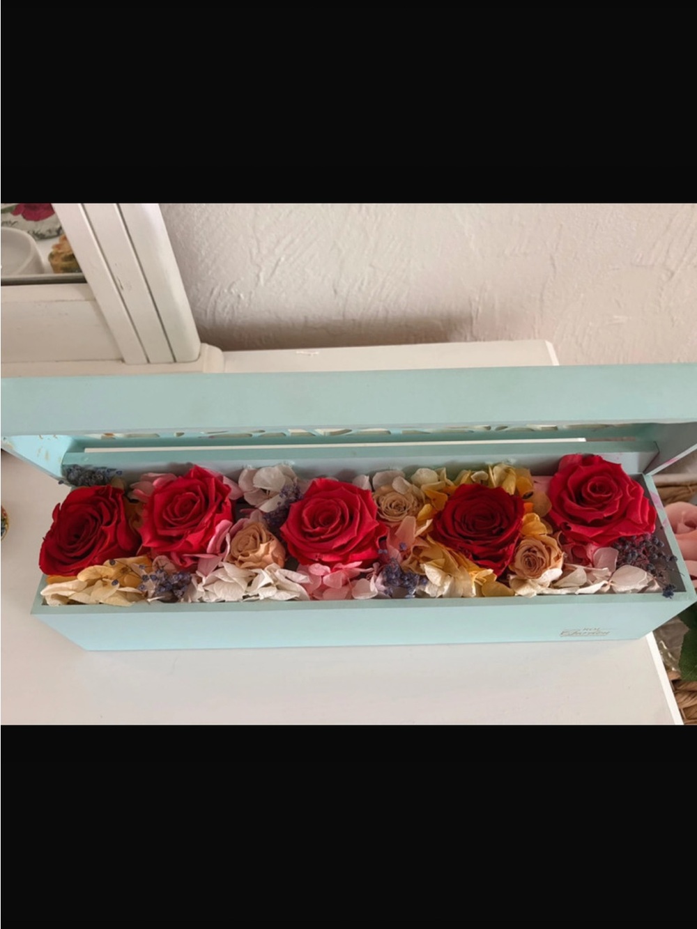 Red Rose Floral Jewelry Box - Women's Accessory